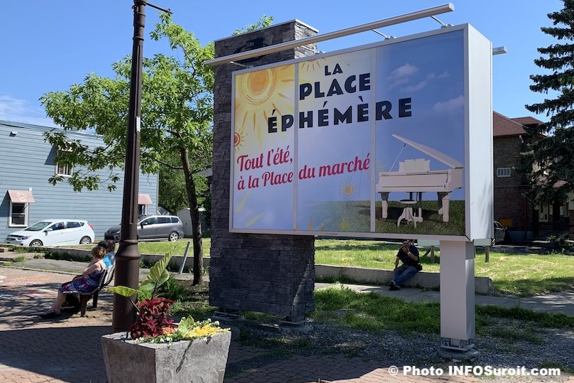 Beauharnois enseigne Place ephemere ete 2019 photo INFOSuroit