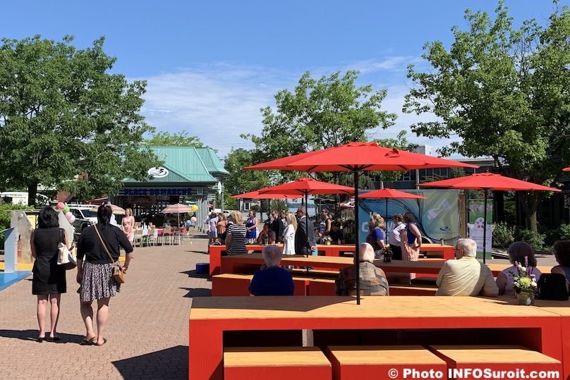 Beauharnois inauguration place ephemere piano public place du Marche photo INFOSuroit