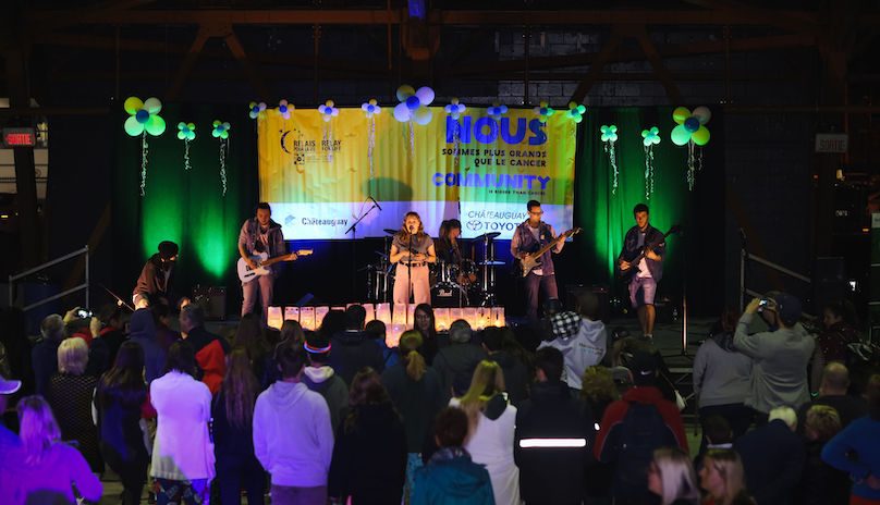 Relais pour la vie Chateauguay 2019 spectacle pour participants photo via SCCancer