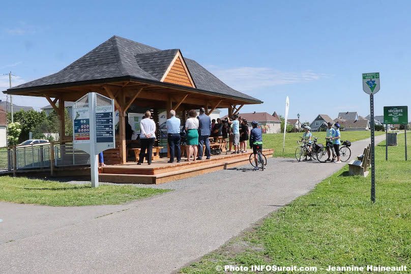 Ste-Martine route verte inauguration halte de la gare reseau cyclable 2019 photo JH INFOSuroit