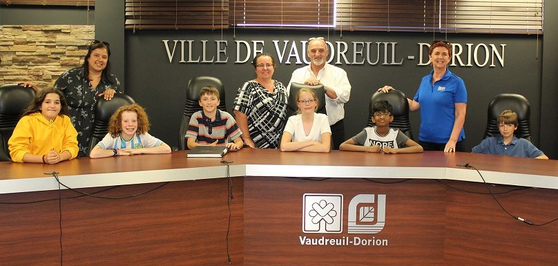 Ville Vaudreuil-Dorion maire mairesse et conseillers d_un jour juin 2019 photo courtoisie