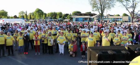 cancer Relais pour la vie de Beauharnois 2019 debut avec survivants photo JH INFOSuroit