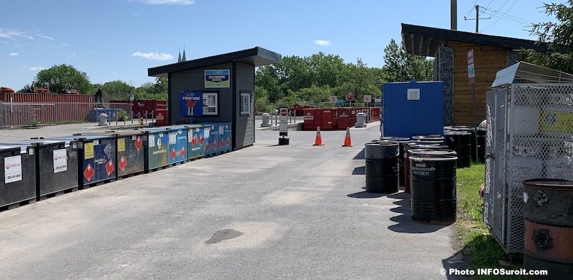 ecocentre Beauharnois poste accueil peinture propane RDD et plus juin2019 photo INFOSuroit