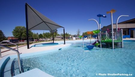 piscine complexe aquatique Beauharnois jeux d_eau Copyright photo StrollerParking_ca