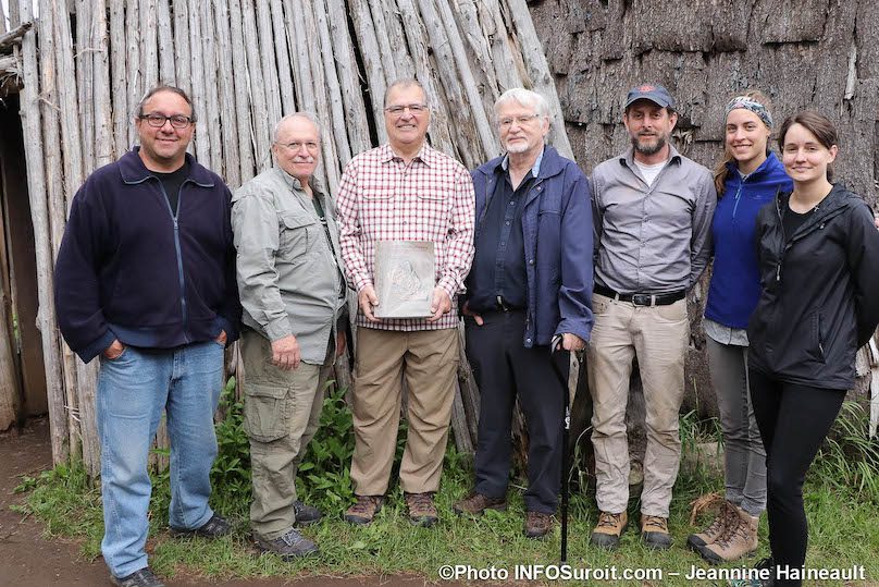 site Droulers lancement livre archeologie CChapdelaine Universite de Mtl photo JH INFOSuroit