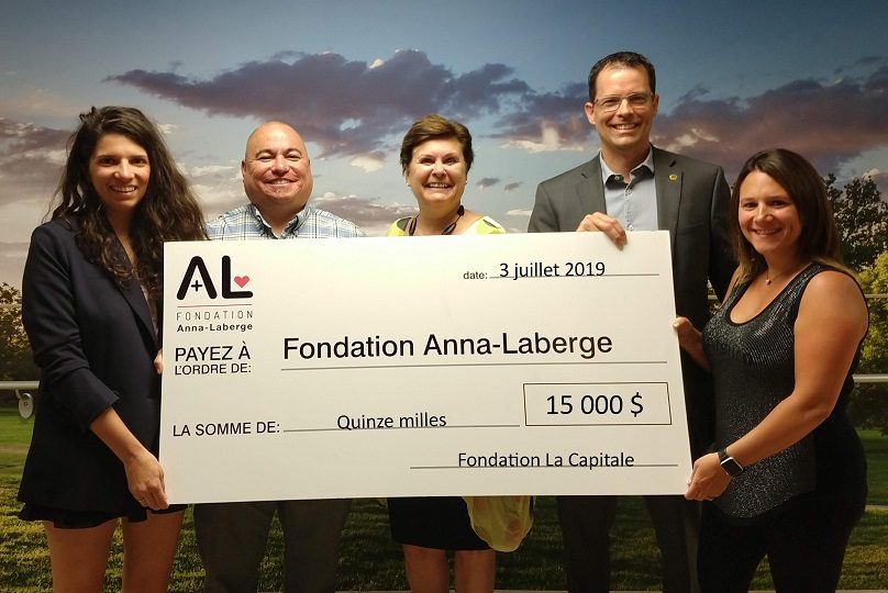 Don_Fondation La Capitale E_Pichette E_Remillard S_Rouiller S_Dubuc photo courtoisie Fondation Anna-Laberge