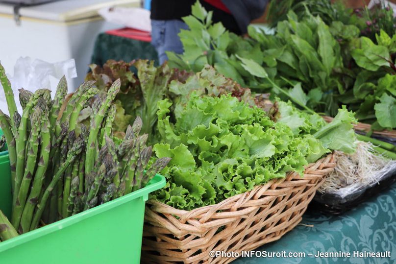 asperge salade Marche Fermier Huntingdon 2019 photo JH INFOSuroit