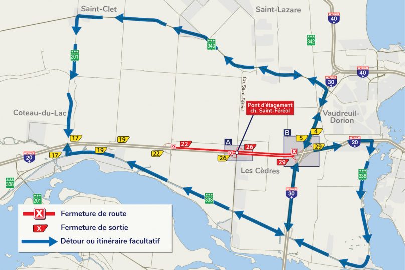 autoroute-20-a-Les_Cedres-travaux-fermeture-A20-Ouest-carte-ministere-des-Transports-du-Quebec-23072019