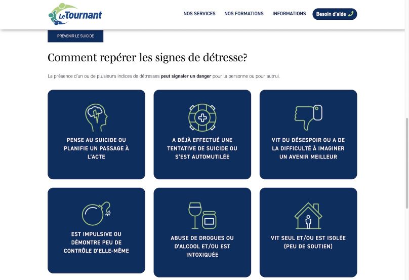 capture ecran site web LeTournant_org signes detresse 30072019