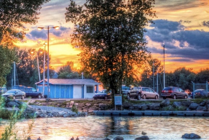 coucher de soleil sur marina Beauharnois juil2019 photo courtoisie Ville Beauharnois