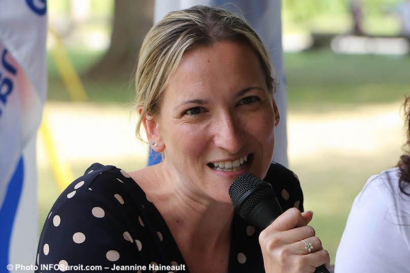 deputee Soulanges Marilyne_Picard au Camp Bosco juil2019 photo JH INFOSuroit