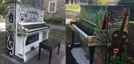 deux des pianos publics a Chateauguay photos courtoisie VC