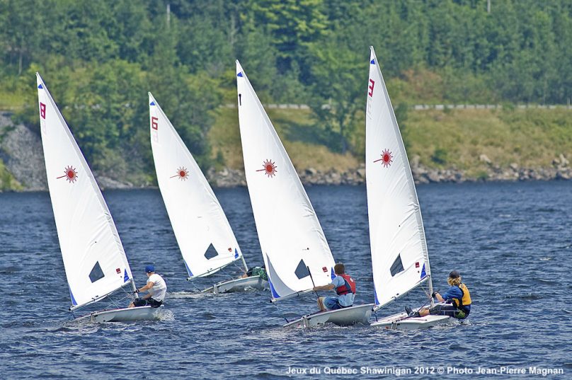 jeux du Quebec 2012 a Shawinigan epreuve voile Credit photo Jean-Pierre_Magnan via FlickR et CC