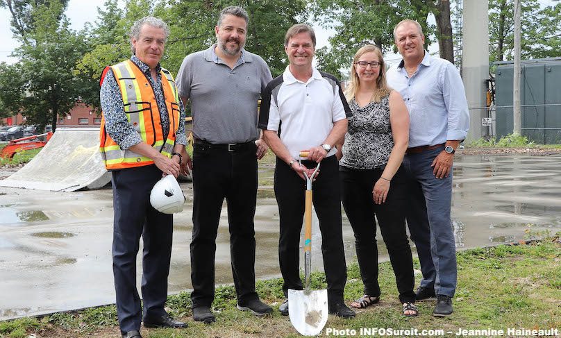 nouveau skatepark en construction a Chateauguay juil2019 photo JH INFOSuroit