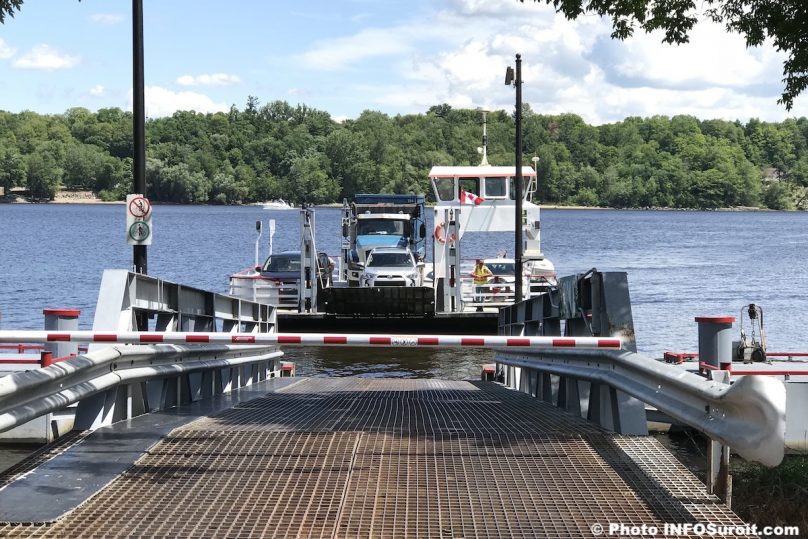 traversier riviere des Outaouais Pointe_Fortune Carillon Traversier Le_Passeur 2018 photo INFOSuroit