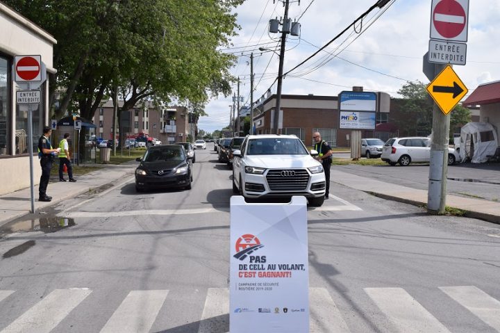 Pas de cell au volant ville de Beauharnois photo via MRC Beauharnois-Salaberry