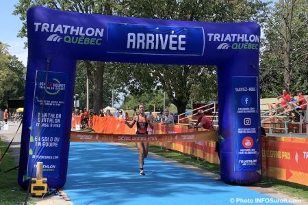 Triathlon Valleyfield 2019 course a pied femme Coupe Quebec Roy photo INFOSuroit