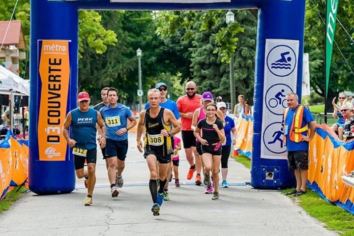 tourisme evenement Triathlon Valleyfield course arrivee photo via MRC