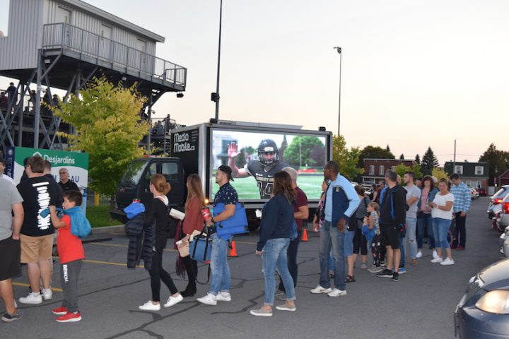 21sept2019 match football Noir et Or campagne sensibilisation Pas de cell au volant photo MRC