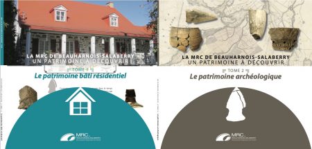2 des 4 tomes Un patrimoine a decouvrir de la MRC de Beauharnois-Salaberry