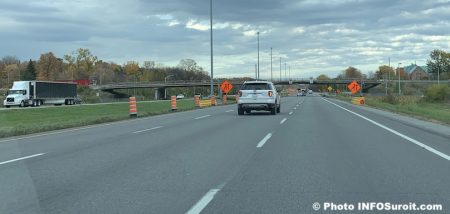 autoroute 40 Vaudreuil-Dorion pres viaduc chemin des Chenaux oct2019 photo INFOSuroit