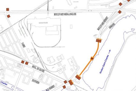 carte rue Hebert fermee a Valleyfield 24oct2019 visuel via SdV