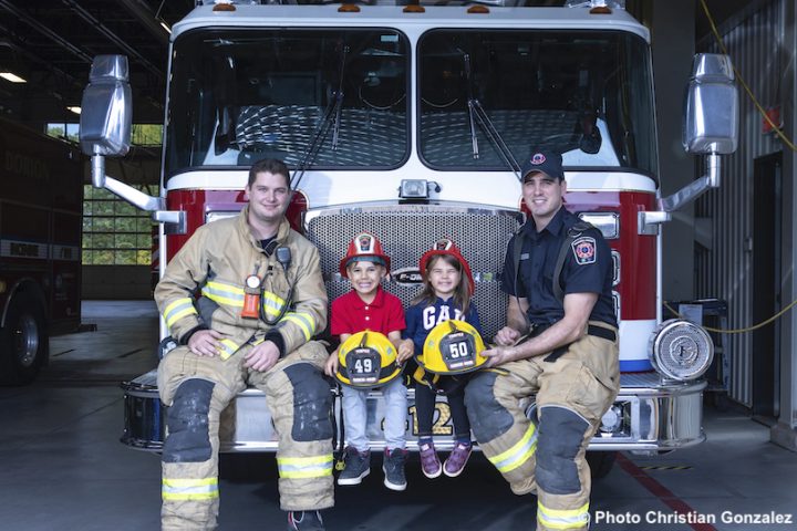 caserne securite incendie Ville Vaudreuil-Dorion pompiers et enfants photo CGonzalez via Ville VD