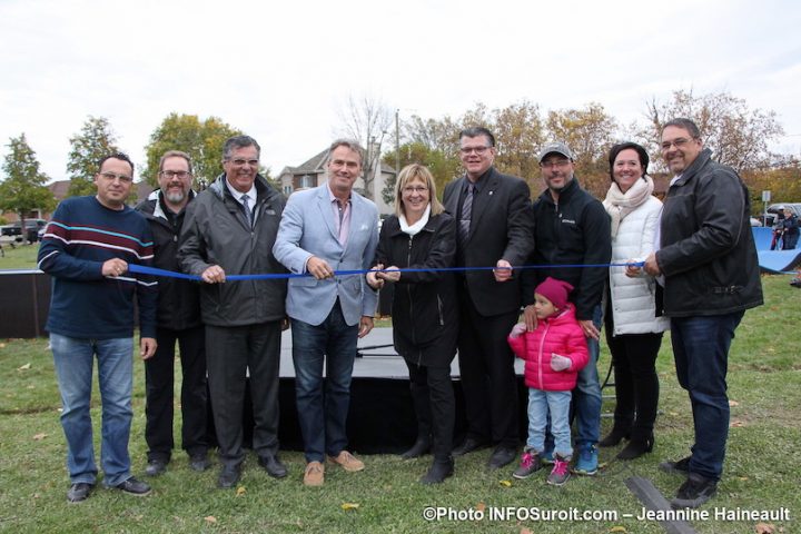 coupe de ruban inauguration pumptrack parc Loiselle a Mercier oct2019 photo JH INFOSuroit