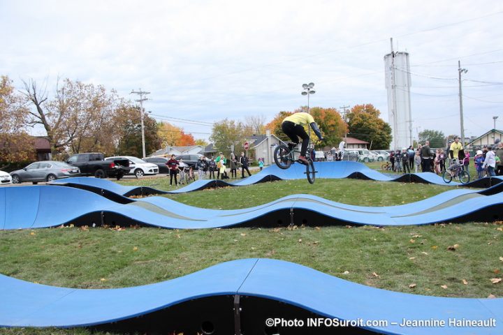 nouveau pumptrack a Mercier au parc Loiselle demonstration oct2019 photo JH INFOSuroit