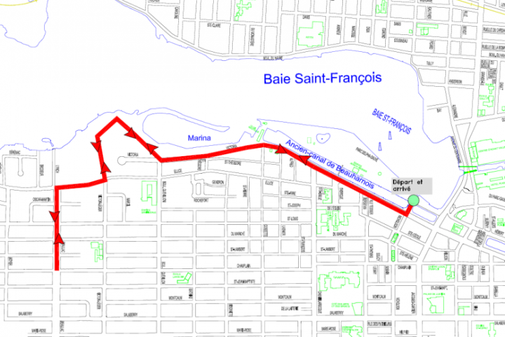 parcours de la Grande marche Pierre Lavoie de Valleyfield du 19 octobre 2019 visuel courtoisie SdV