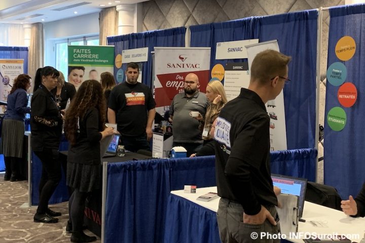 salon emploi vaudreuil-soulanges 2019 visiteurs kiosques agent accompagnement photo INFOSuroit