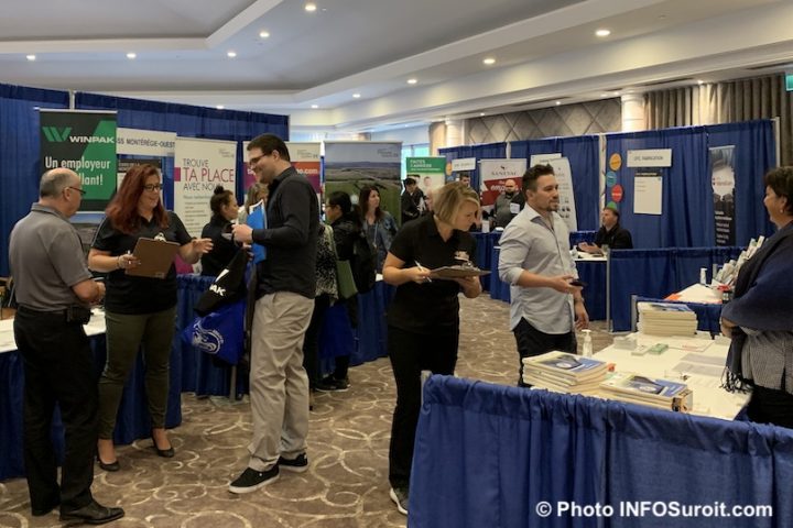 salon emplois vaudreuil-Soulanges 2019 kiosques agents et visiteurs photo INFOSuroit