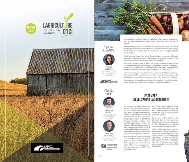 bulletin L_agriculture d_ici MRC de Beauharnois-Salaberry