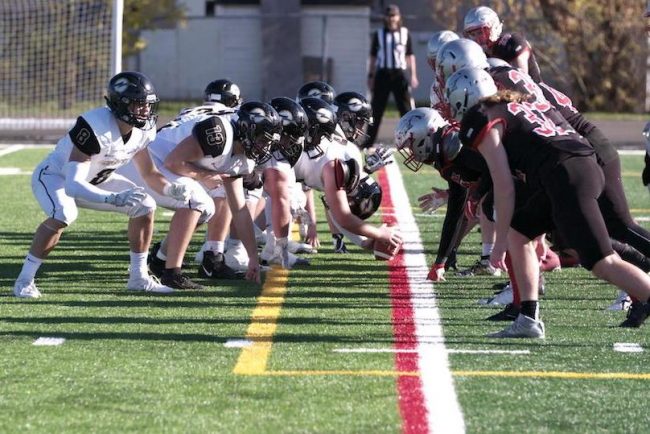 football collegial Noir et Or contre les Lynx 26oct2019 photo courtoisie ColVal