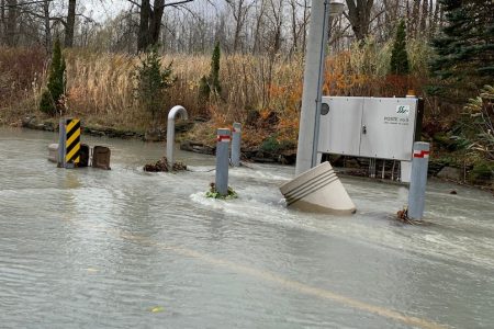 station de pompage numero 5 chemin du Canal 1nov2019 photo municipalite St-Stanislas-de-Kostka