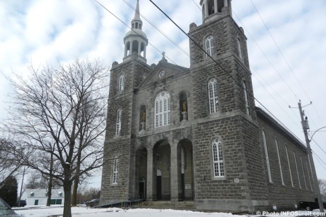 eglise de Sainte-Martine decembre hiver photo INFOSuroit