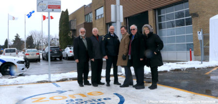 maires de la region inauguration zone rencontre neutre poste de police Chateauguay photo JH INFOSuroit