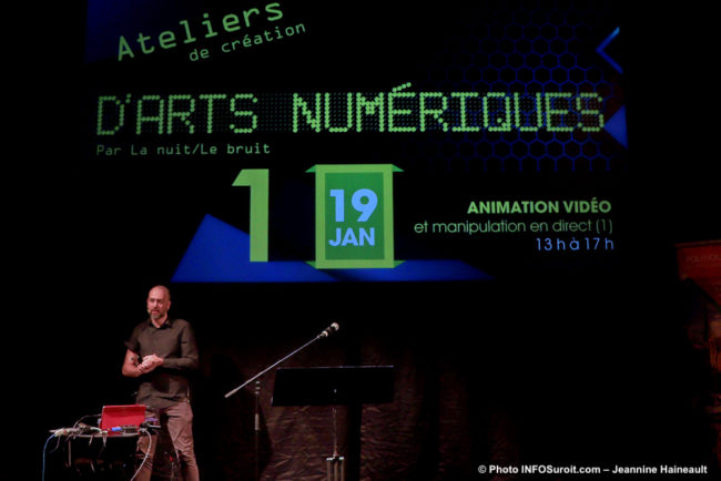 presentation JF_Boisvenue ateliers arts numerique bientot a Valleyfield photo JH INFOSuroit