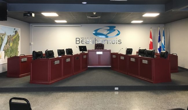 salle du conseil de Beauharnois photo courtoisie la ville