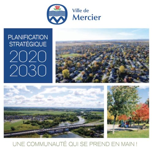 Ville de Mercier Plan strategique 2020-2030 couverture visuel courtoisie