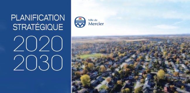 Ville de Mercier Planification strategique 2020-2030 visuel via VM