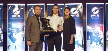 banquet Noir_et_Or football PNadeau Gabriel_Bertrand joueur par excellence KFavreauOBrien photo ColVal