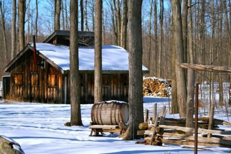 cabane a sucre erabliere neige photo courtoisie DEVVS