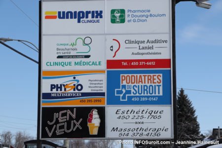 clinique medicale coop Beauharnois en sante enseigne fev20 photo JH INFOSuroit