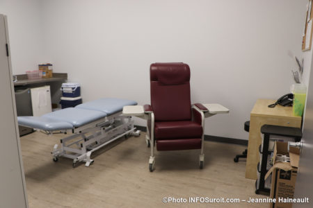 clinique medicale coop Beauharnois en sante salle examen physio photo JH INFOSuroit