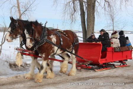 tours de caleche chevaux carnaval hiver St-Stanislas-de-Kostka photo JH INFOSuroit