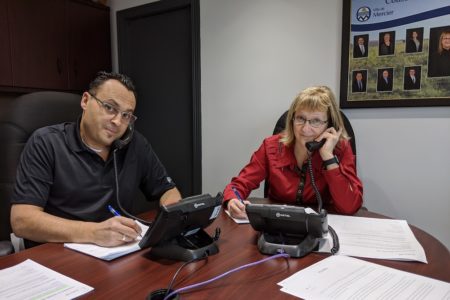 conseiller PDrolet et mairesse de Mercier LiseMichaud appel aux aines mars2020 photo courtoisie