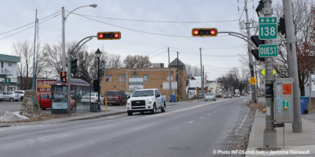 intersection rue de_l_Eglise et route 138 a Mercier photo Jeannine_Haineault INFOSuroit