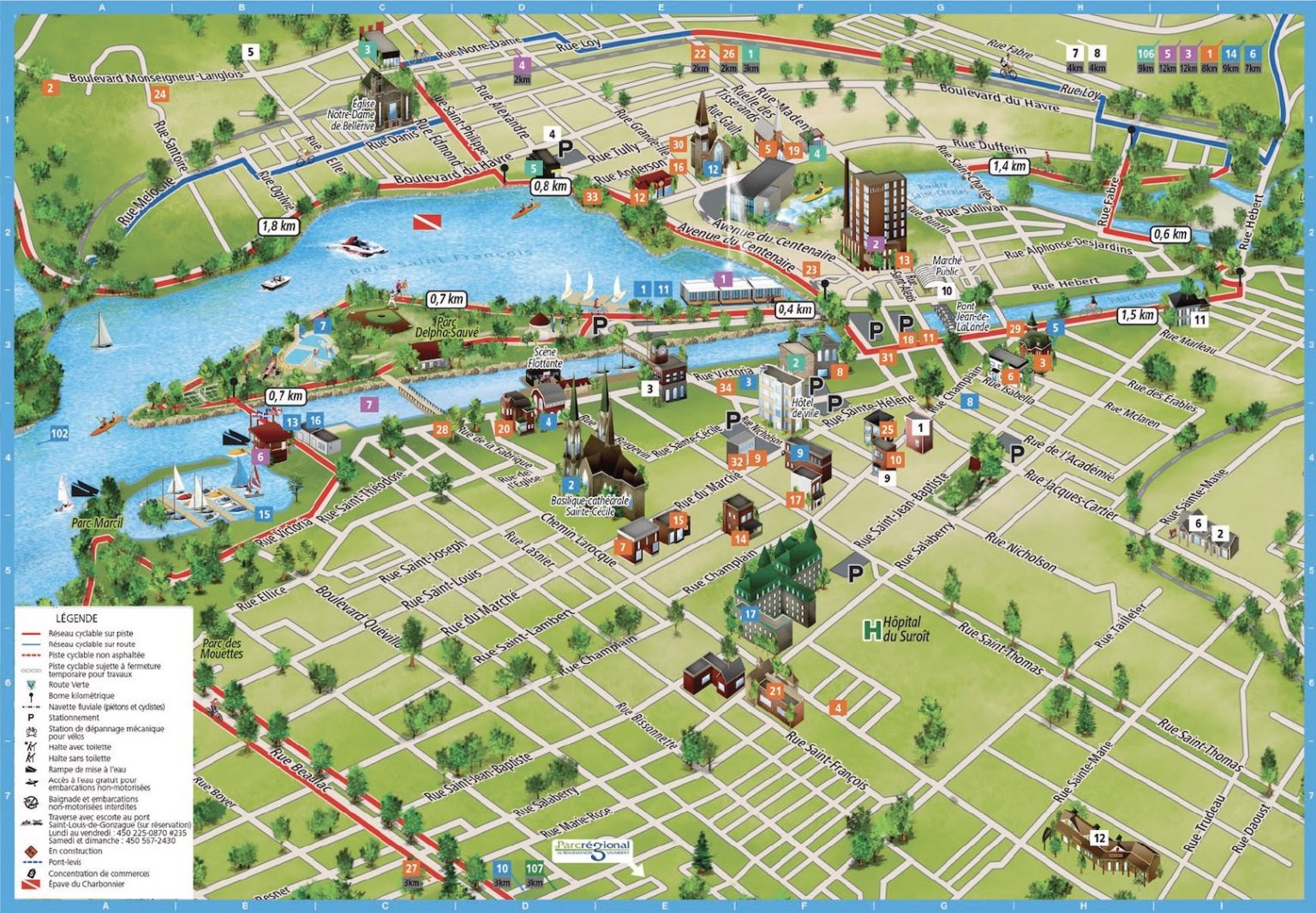 SalaberrydeValleyfield destination nautique et un des trésors du Parc régional