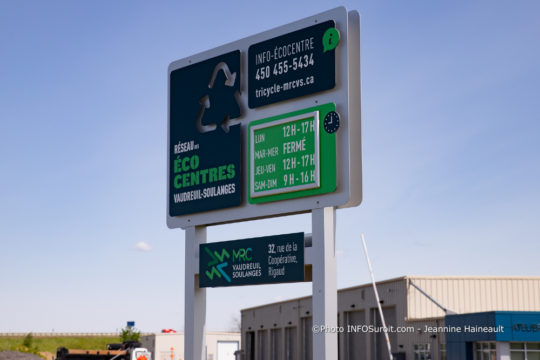 Travaux de réfection à l’écocentre situé à Rigaud